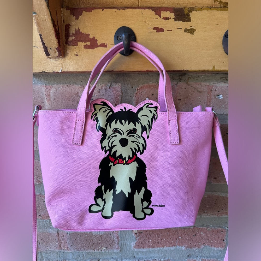 Marc Tetro Pink Yorkie Small Tote/Crossbody Bag- 2 Pieces!!